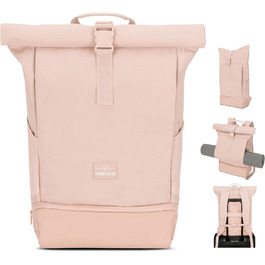 Рюкзак Johnny Urban Rolltop жіночий великий рожевий - Allen Large - Рюкзак для ноутбука для уні, бізнесу, велосипеда - Екологічний - Водовідштовхувальний