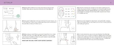 Іригатор Ordo Munddusche бездротовий з 3 режимами, портативний для подорожей, перезаряджається, водонепроникний IPX7, рекомендований стоматологами (Рожеве золото)