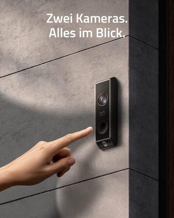 Відеодзвінок eufy Security S330 з камерою та Homebase: 2K, безкоштовне зберігання, нічний режим, датчик руху, розпізнавання пакунків