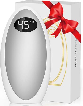 Електричний грілка для рук Powerbank 5200mAh, USB, для кемпінгу, катання на лижах, подарунок на зиму (срібний)