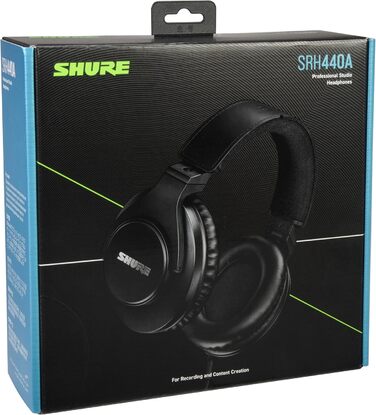 Накладні дротові навушники Shure SRH440A, студійного класу, розширена частотна характеристика - 2022 Gen 2