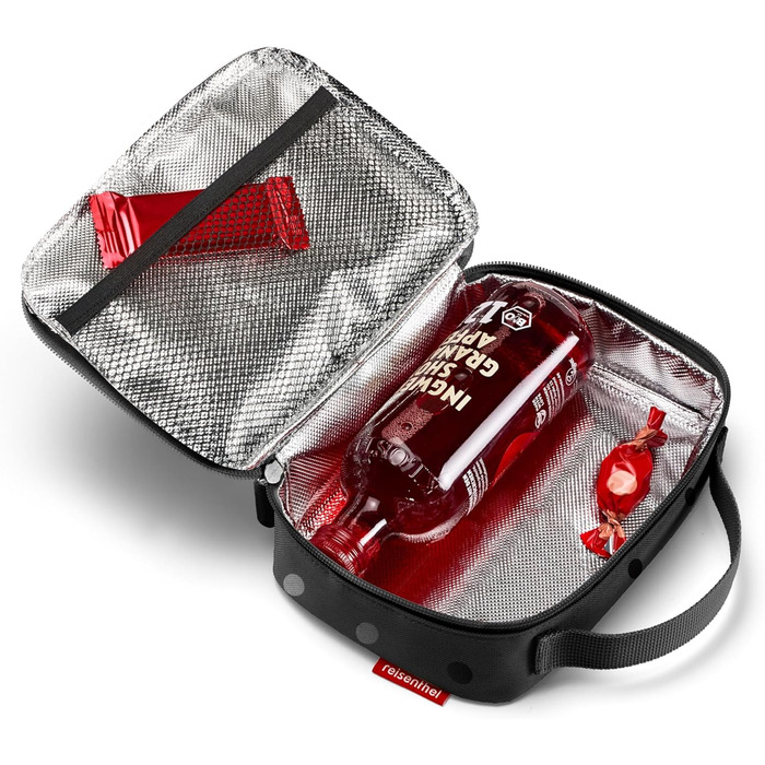 Reisenthel Thermocase – компактна термосумка для косметики, ліків і перекусів, водовідштовхувальна, чорний з глянцевими крапками