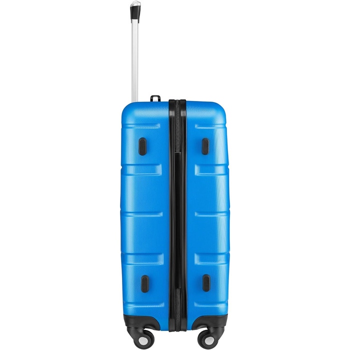 Набір валіз Zelsius 4 шт. з ABS, з кодовим замком, 4 колеса, внутрішній роздільник | Набір валіз з твердим корпусом, велика валіза, дорожній набір, ручна валіза (Блакитний, 3 шт.)