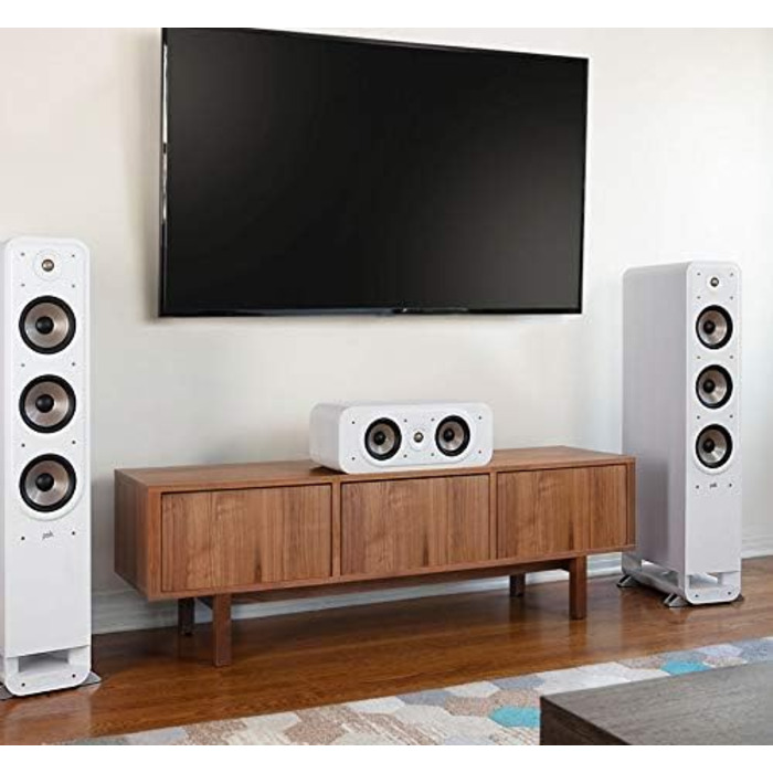 Динамік Polk Audio Signature S50E, 20-150 Вт, 8 Ом, 42 Гц-40 кГц, білий, міні по центру