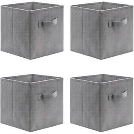 Складаний ящик для зберігання Sosayet з 4 упаковок, ящик для зберігання розміром 26 х 26 х 28 см, куб для зберігання, складаний ящик, Органайзер Бо