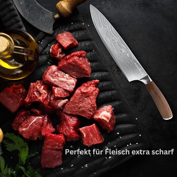Ніж кухарський Schwertkrone Chef Messer з ручкою з горіхового дерева, Made in Germany