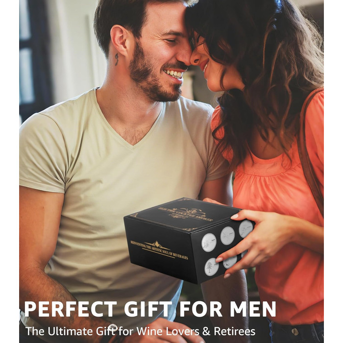 Електричний набір для копчення віскі з LED-підсвічуванням, 6 ароматів деревини, без бутану, перезаряджається, вінтажний, барний аксесуар, подарунок для чоловіків, батька, чоловіка