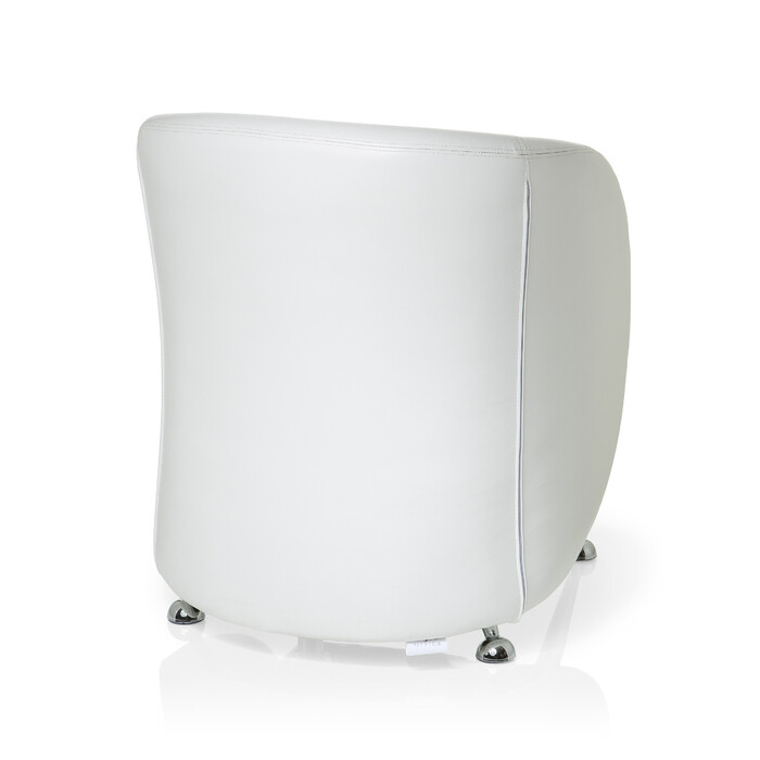 Крісло для відпочинку / Крісло-шезлонг Сент-Люція Штучна шкіра білий hjh OFFICE