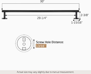 Тримач для рушників KES, стійка для рушників, багетна стійка, багетний тримач, нержавіюча сталь SUS304, настінний, 70 см, чорний