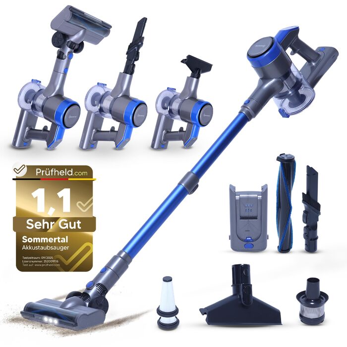 Акумуляторний пилосос 3-в-1 VARIO150: ручний, вертикальний, для килимів та підлоги, від тваринного волосся, до 45 хв роботи