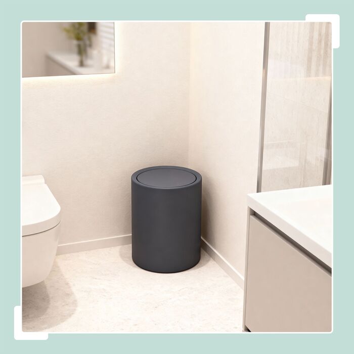 Контейнер для косметики Relaxdays з кришкою-гойдалкою, 6 літрів