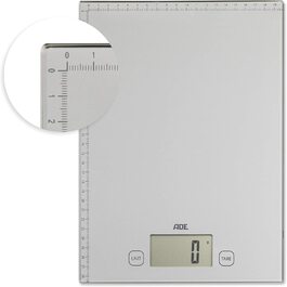 Цифрові ваги ADE з поверхнею для зважування XXL до 20 кг 21х29,7 см сріблясті