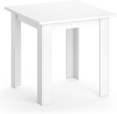 Стіл кухонний Vicco Karlos, 80x80 см, антрацит, колір білий