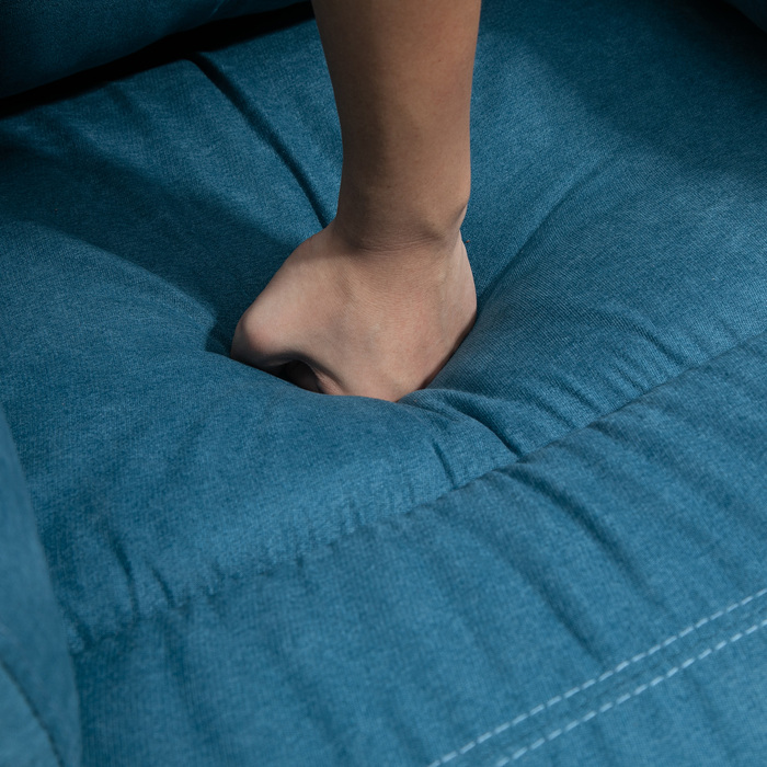 Крісло для електричного телевізора HOMCOM Recliner з допоміжним засобом для літніх людей, функцією відкидання та сну, білизна Look Blue 83x89x102см