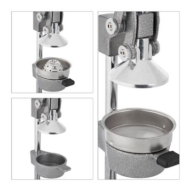 Преміальний ручний прес для соку Relaxdays з важелем