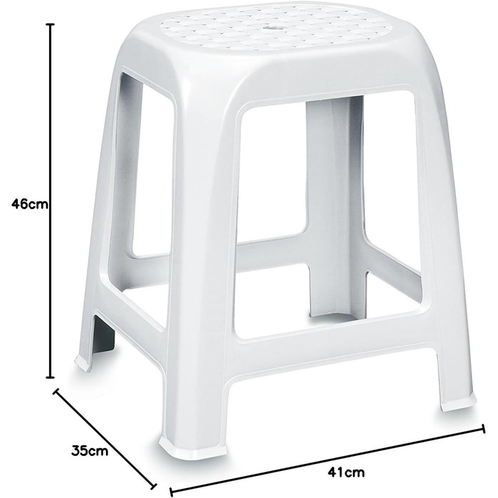 Пуф Stefanplast Elfe, 41 x 35 x 46 см - зручний та стильний табурет