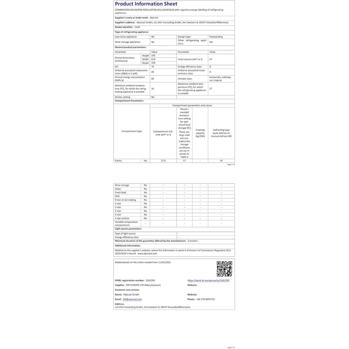 Автомобільний холодильник Alpicool CX50 50л компресорний, портативний, з USB, колесами та телескопічною ручкою для авто, кемпінгу, вантажівок, човнів