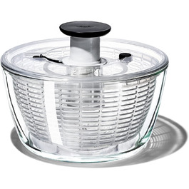 OXO Good Grips Салатниця-швидкосушарка з ситом та кришкою, зелена – для сушіння салату