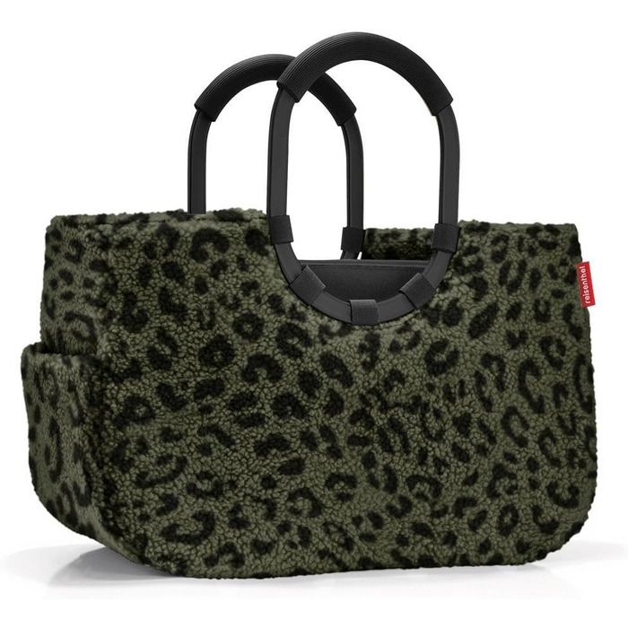 Сумка-шопер Reisenthel Loopshopper Teddy Leo Olive – з міцних перероблених PET-пляшок, практичні кишені