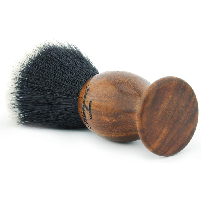 Веганська щітка для гоління Haryali London з дерев'яною ручкою, імітація борсукової шерсті - синтетична, набір щіток для гоління, аксесуари для вологого гоління