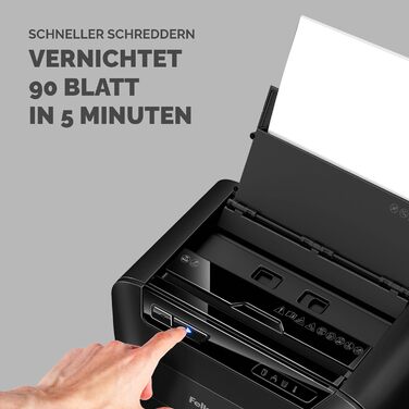 Fellowes AutoMax 90M: Шредер для документів, автоматичний, 90 листів, P4, тихий, 17 л