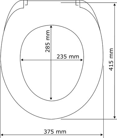 Сидіння для унітазу WENKO сидіння для унітазу з автоматичним опусканням, гігієнічним кріпленням з фіксуючим затискачем, Кришка унітазу з антибактеріального термореактивного пластику (Бора-Бора)