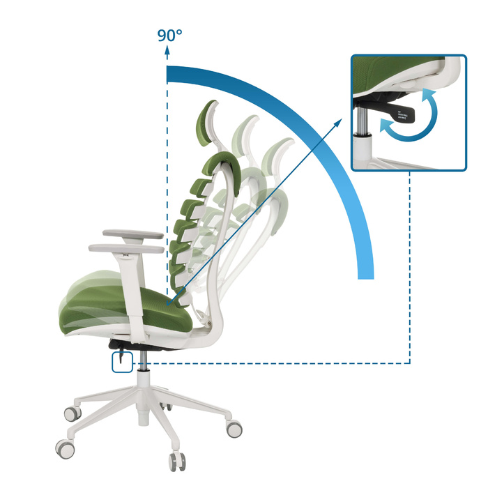 Офісне крісло / поворотне крісло ERGO LINE W Fabric Mystic Forrest hjh OFFICE