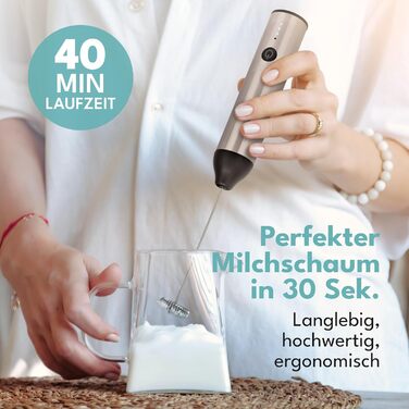 Електричний піноутворювач для молока LEBENLANG - USB, з насадкою для збивання | Перезаряджається