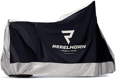 Чохол rebelhorn Cover II для мотоциклів чохол для мотоцикла з міцного поліестеру з двома отворами для протиугінної ланцюга Чорний (XL, Чорний)