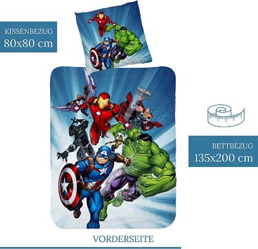 Постільна білизна Marvel Avengers підодіяльник з бавовни 135x200 80x80 * постільна білизна Для малюків постільна білизна Для підлітків Халк, Капітан Америка фанатські товари
