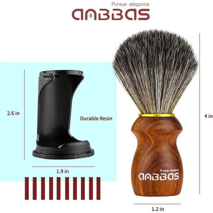 Веганська щітка та підставка для гоління Anbbas