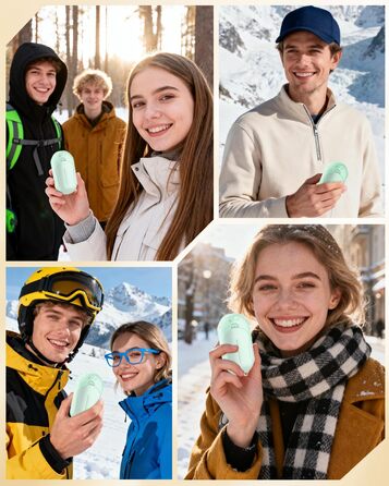 Електричні грілки для рук BOSONER (2 шт) 6000mAh USB, портативні, для чоловіків та жінок, теплий подарунок