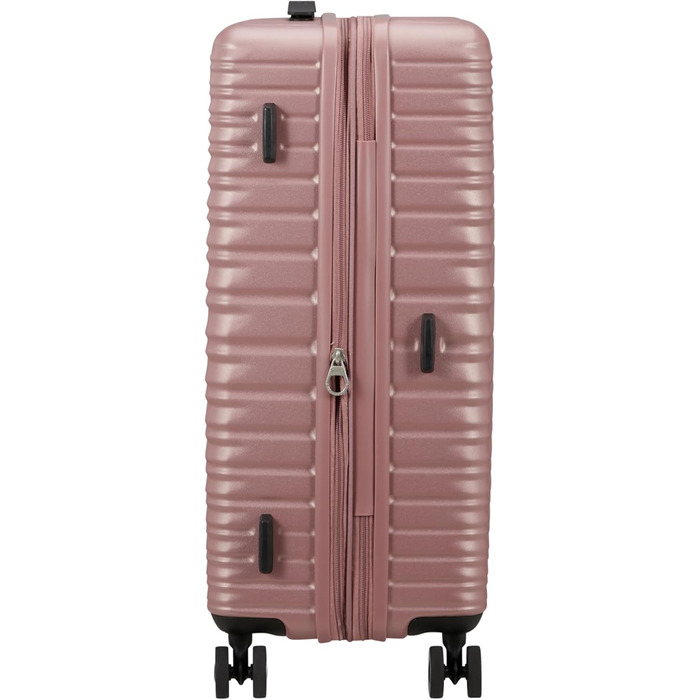 Набір валіз American Tourister Aerotech (3 шт.) - ручна поклажа, середній, великий, розширюваний, з TSA-замком, блакитний/рожевий (металік)