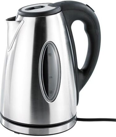 Чайник Rosenstein & Shne без кабелю чайник з нержавіючої сталі WSK-150.b з фільтром від накипу, 1,7 літра (чайник бездротовий, чайник з нержавіючої сталі, термос)