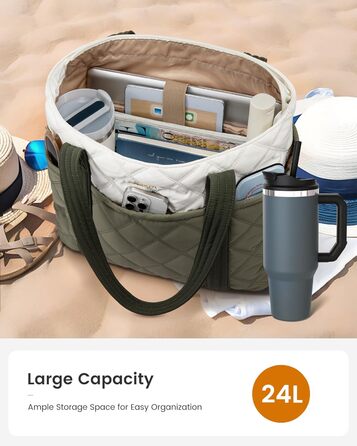 Сумка-шоппер LOVEVOOK: велика, легка, з відділенням для ноутбука 15.6