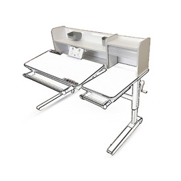 Полиця для столу Mealux Sherwood XL (bookshelf BD 860 W)