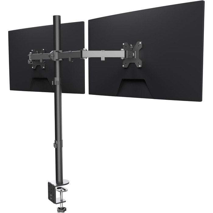 Тримач для монітора на стіл для 2 моніторів, регульована висота 80 см, чорний, MD6842