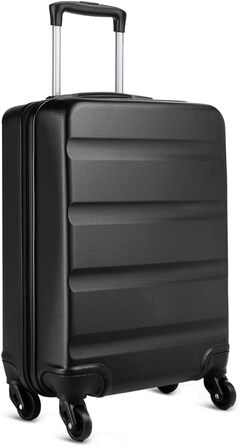 Чемодан ручної поклажі KONO з колесами та TSA замком, чорний