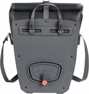 Велосипедна сумка на багажник VAUDE Aqua Back Plus 25 л, водонепроникна, чорна, для заднього колеса, проста установка, зроблено в Німеччині