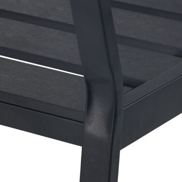 Лавка для саду Relaxdays з WPC та металу