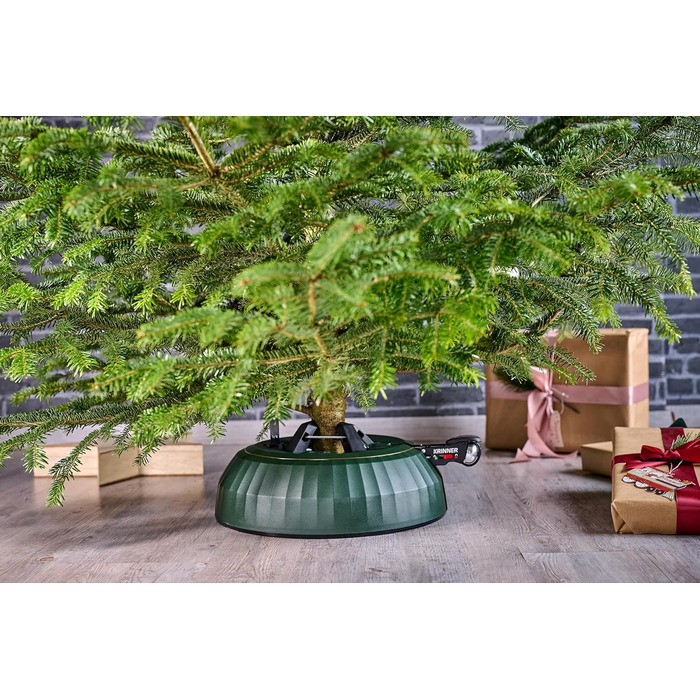 Підставка для ялинки KRINNER X-Series Deluxe X-320 з педаллю та резервуаром 4,5 л (до 3,2 м) – Made in Germany