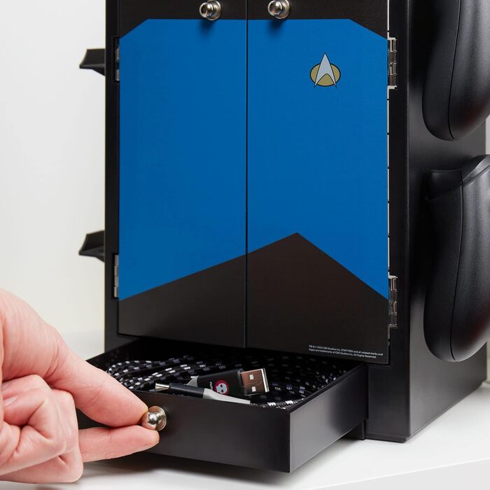 Органайзер для ігрових аксесуарів Star Trek Blue від Numskull: підставка для контролера та навушників (PS5, Xbox Series X/S, Nintendo Switch)