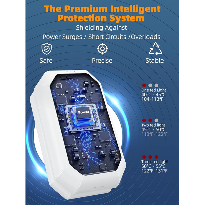 Електричний грілка для рук ITSHINY, набір 2 шт., 3 режими нагріву, USB-зарядка, для чоловіків, кемпінгу та полювання (синій)