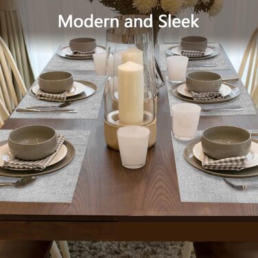 Набір тканинних серветок DACHUI (8 шт.) - сірий, водонепроникні, стійкі до високих температур, миючі, довговічні