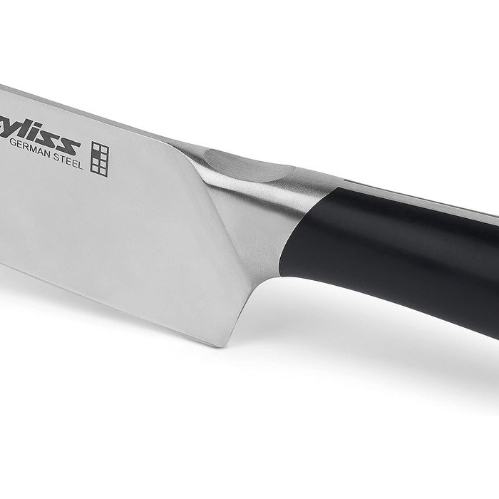 Німецька нержавіюча сталь, чорна ручка, кухонний ніж, можна мити в посудомийній машині, гарантія 25 років (набір ножів, 2 штуки), 920268 Comfort Pro