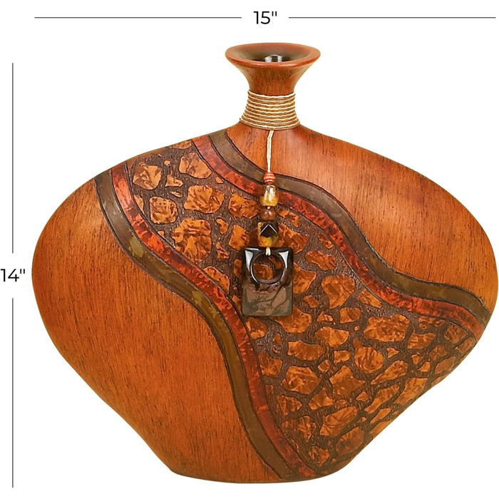 Ваза декоративна Deco 79 Deko-Vase, 40.6 x 35.6 см