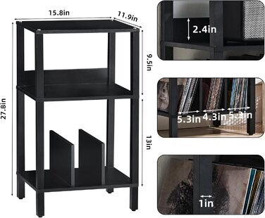 LELELINKY Стіл для принтера на колесах, мобільний двоярусний стійка для принтера, підставка для принтера з фіксуючими колесами, візок для принтера для офісу, факсу та дому, 52,5 x 40 x 36 см, Колір: Коричневий