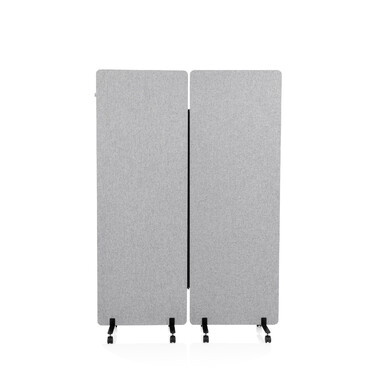 Система звукоізоляційних перегородок FLEXMIUT 2 шт. світло-сірий колір, hjh OFFICE