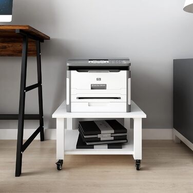 Підставка для принтера Natwind, 50x50x32 см, 2 яруси, з полицею для паперу, на колесах, для дому та офісу