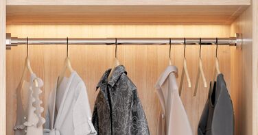 Штанга для душу без свердління, 85-270 см, чорна, Ø32 мм – для ванної, балкону, шафи